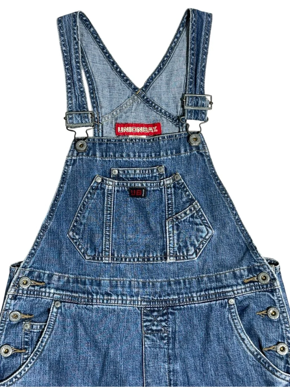 Vintage 90s UNIONBAY Denim Overalls Carpenter Baggy Y2K Grunge Blue Fits Small